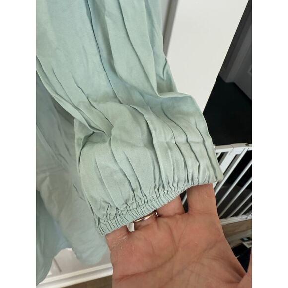 Wrangler Light Blue Off-Shoulder Mini Dress - Picture 6 of 9